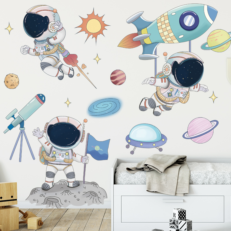 Sticker dán tường hình phi công trong sở thú