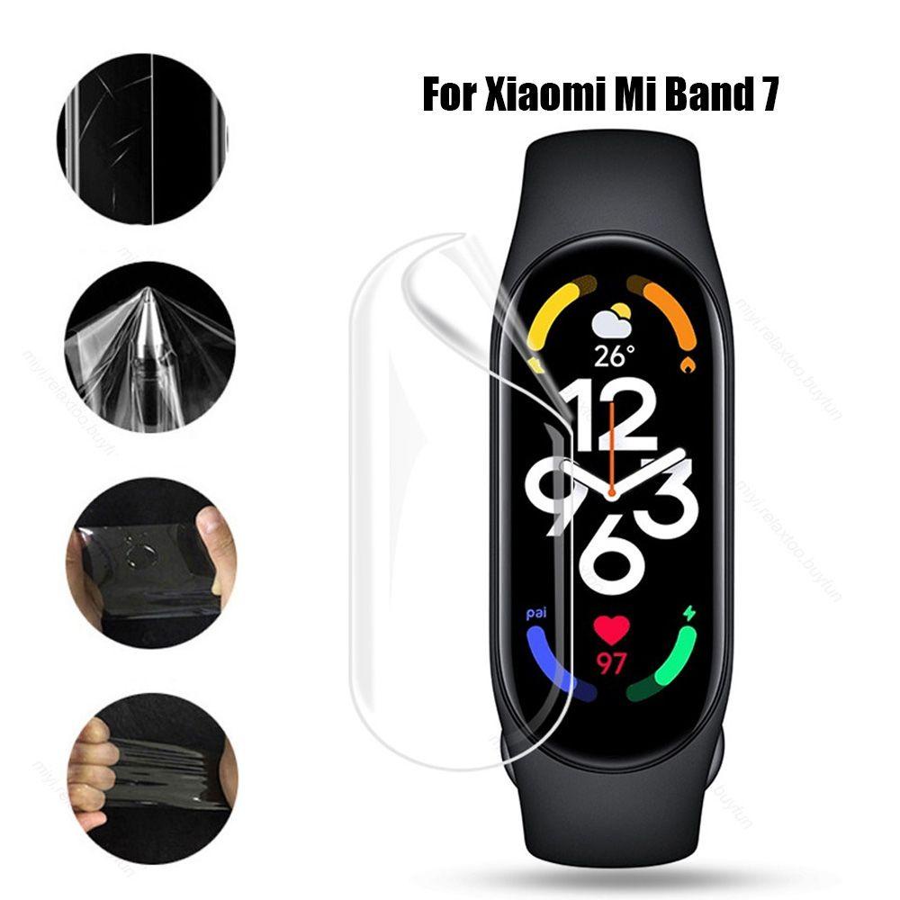 Set 5 Phim Dán Hydrogel Bằng TPU Mềm Trong Suốt Bảo Vệ Chống Trầy Cho Xiaomi Mi Band 7