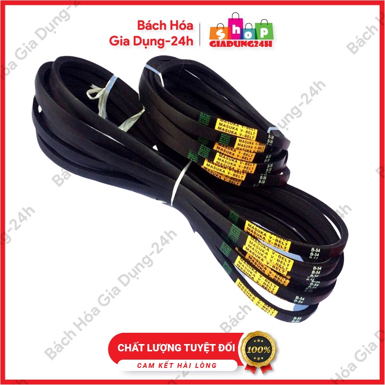 Dây curoa trơn MASUKA VBELT THÁI LAN bản B, đầu số  từ B28 đến B99-GIADUNG24H