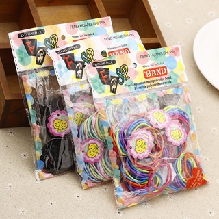 Set 50 dây cột tóc co giãn thời trang cho nữ
