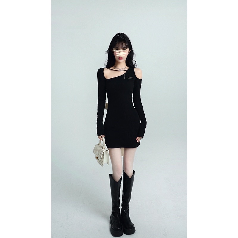 Đầm body thắt nơ eo