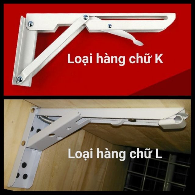 KE GẤP TREO TƯỜNG THÔNG MINH DÀI 20-30-40-50CM ( CẶP 2 CHIẾC )