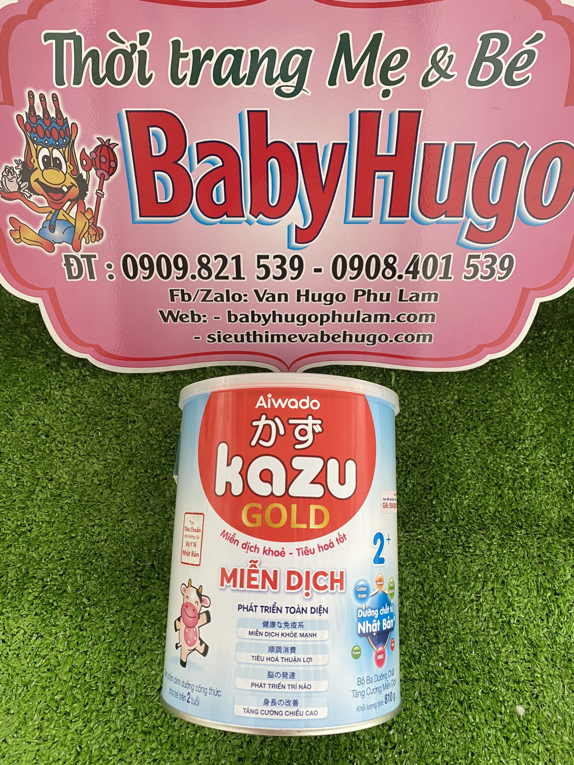 Sữa bột KAZU MIỄN DỊCH GOLD 810g 2+