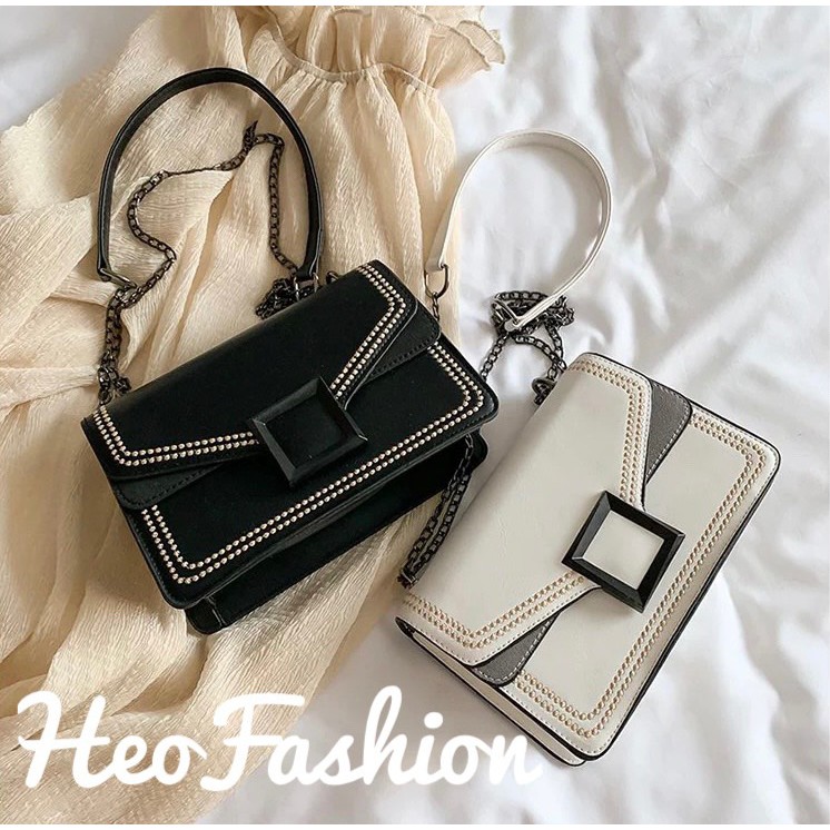 Túi Xách Nữ Nhỏ Da Mềm Kèm Dây Xích Mới Hot Trend 2021,Túi Đeo Chéo 2 Màu Thời Trang Chất Lượng Cao Đi Chơi,Du Lịch QC | BigBuy360 - bigbuy360.vn