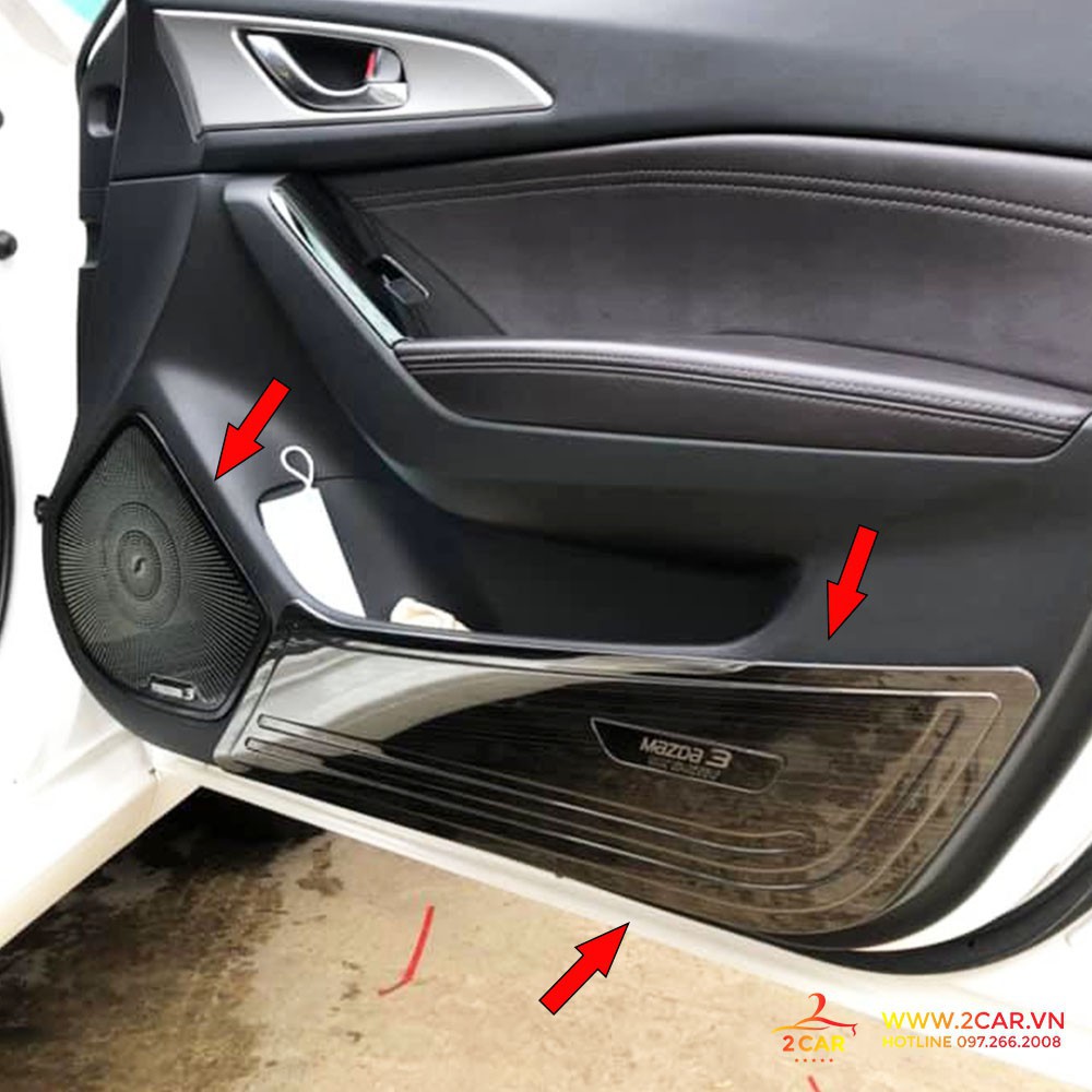 Ốp màng loa, tapli cửa Mazda 3 đời 2015-2019. 2020-2021 Titan cao cấp