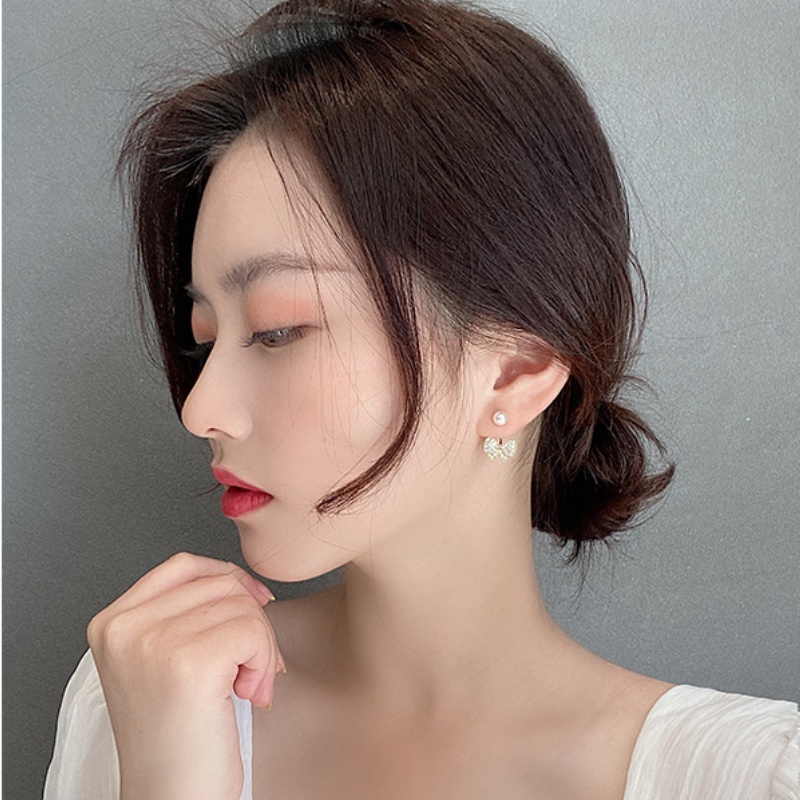 Nơ Đính Ngọc Trai Nhân Tạo Thời Trang Hàn Quốc Cho Nữ