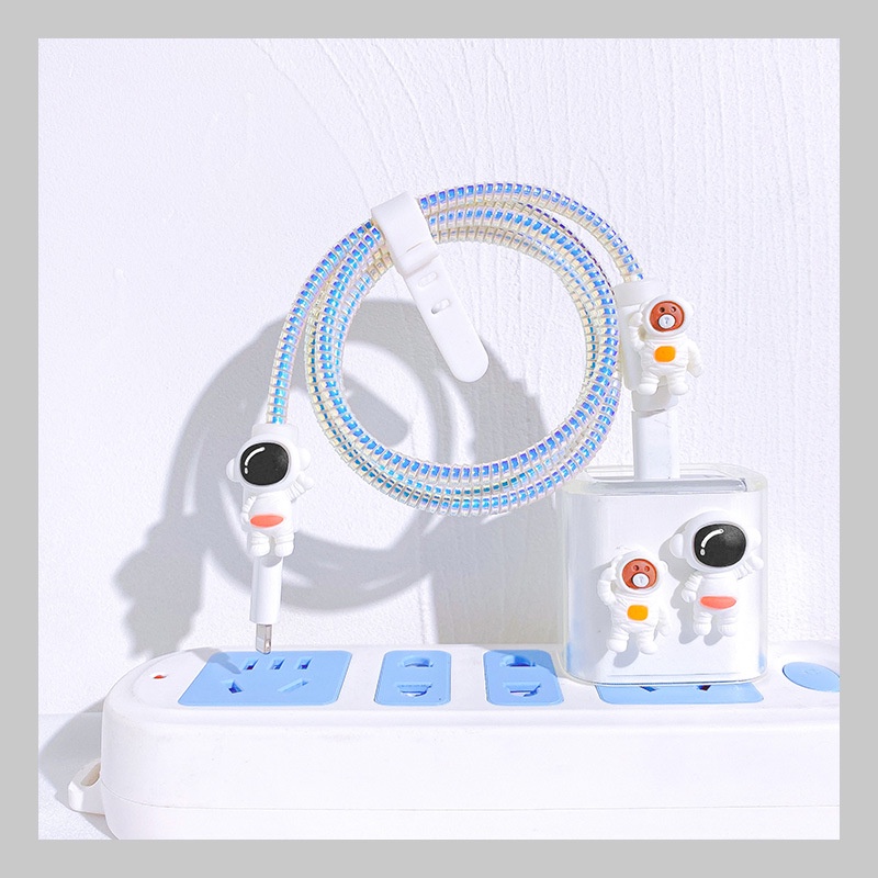 Vỏ bọc bảo vệ củ sạc và cáp sạc họa tiết hoạt hình thích hợp cho iPhone 13 11pro max 12pro