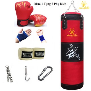 Bộ Vỏ Bao Đấm Bốc Treo Tường Chọn Size - Mua 1 tặng 7 Phụ Kiện - Hãng miDoctor