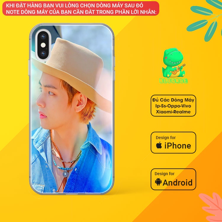 Ốp lưng Samsung silicon BTS Tae xỉu cho Galaxy Note 8/9/10/FE/20/21/plus/Ultra/5G BLUBTS0691