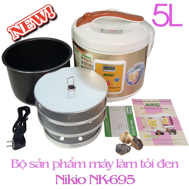 Máy Làm Tỏi Đen Gia Đình NiKio NK-695 5L Cao Cấp