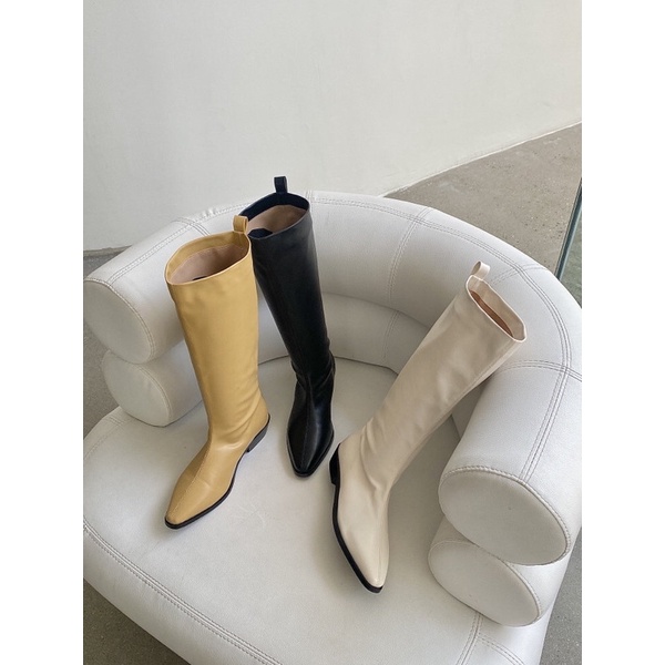 GIÀY BOOTS DA PU MŨI NHỌN ULZZANG