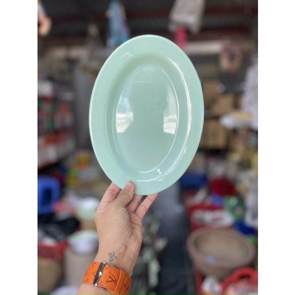 ĐĨA BẦU DỤC HÀNG NHỰA FATACO GIẢ MEN MÀU XANH NGỌC