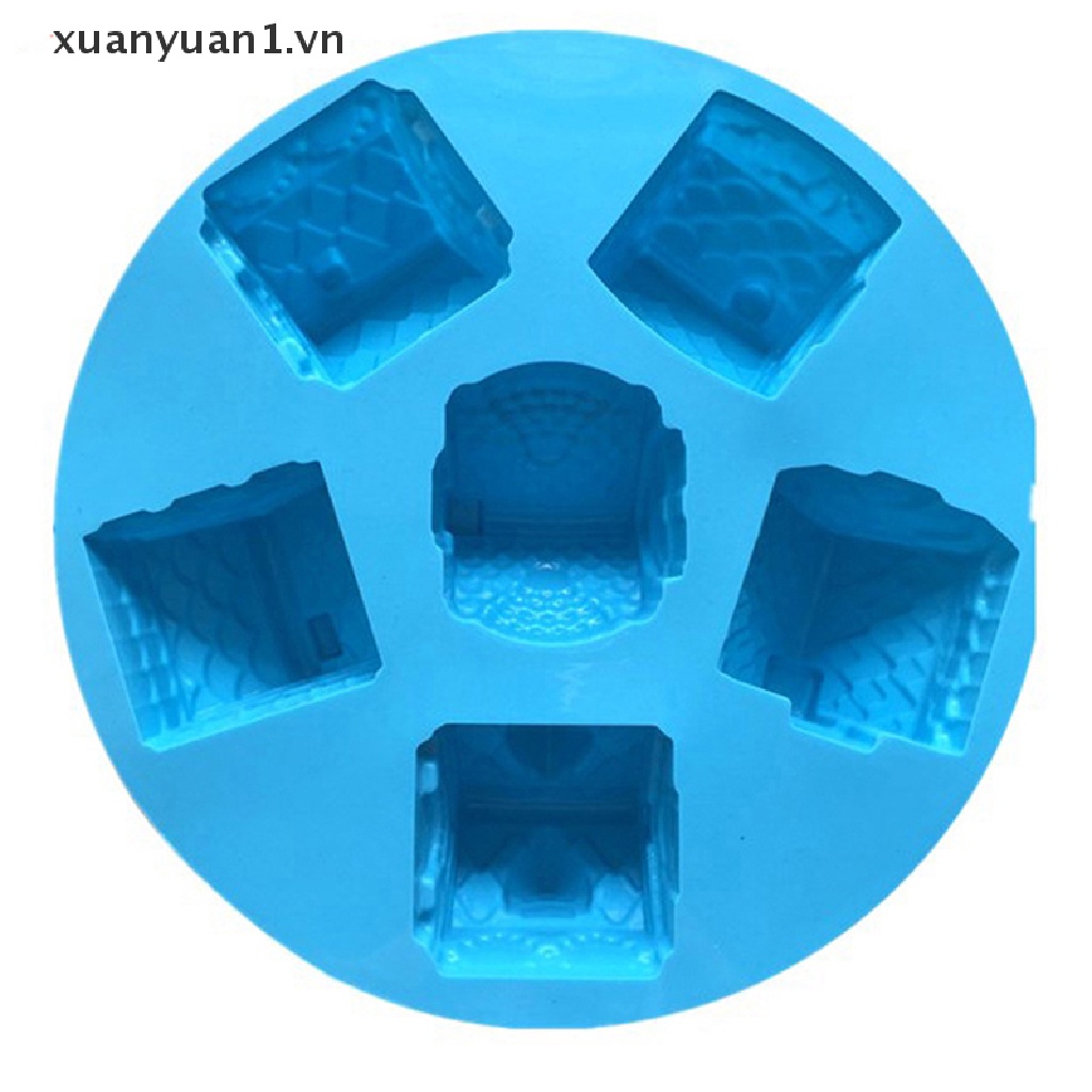 Khuôn Silicon Làm Bánh / Sô Cô La Hình Lâu Đài 3D