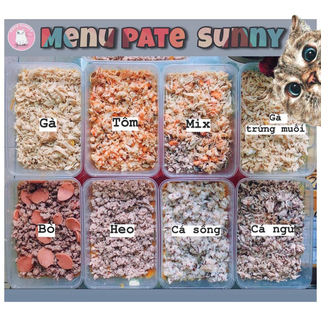 [Giao hỏa tốc] Pate tươi dinh dưỡng cho chó mèo - Pate tươi Sunny - Sunnypetfood