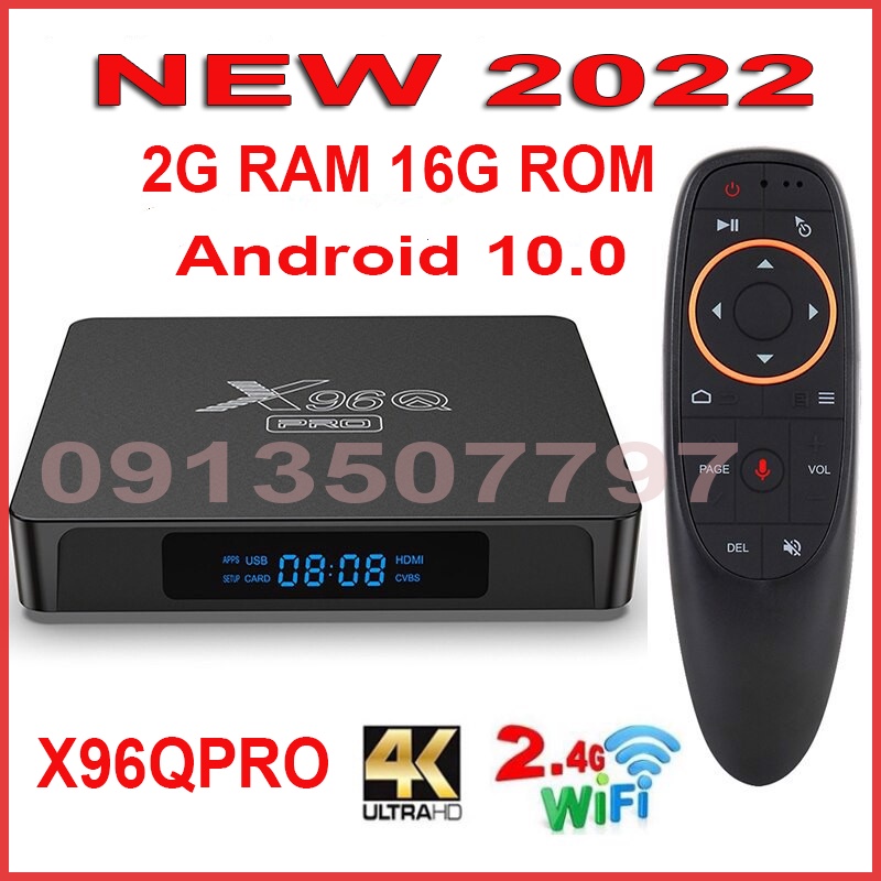 Đầu box X96 android tv box X96Q PRO ram 2g rom 16g tặng chuột bay tìm kiếm giọng nói