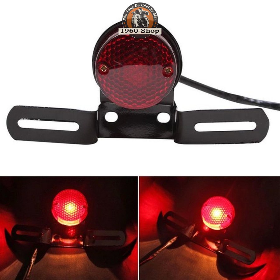 Bộ đèn pha xe máy🏍🛵2 đèn xi nhan hột vịt hột gà🏍🛵đèn hậu tròn tổ ong🏍🛵thép sơn tĩnh điện và xi inox