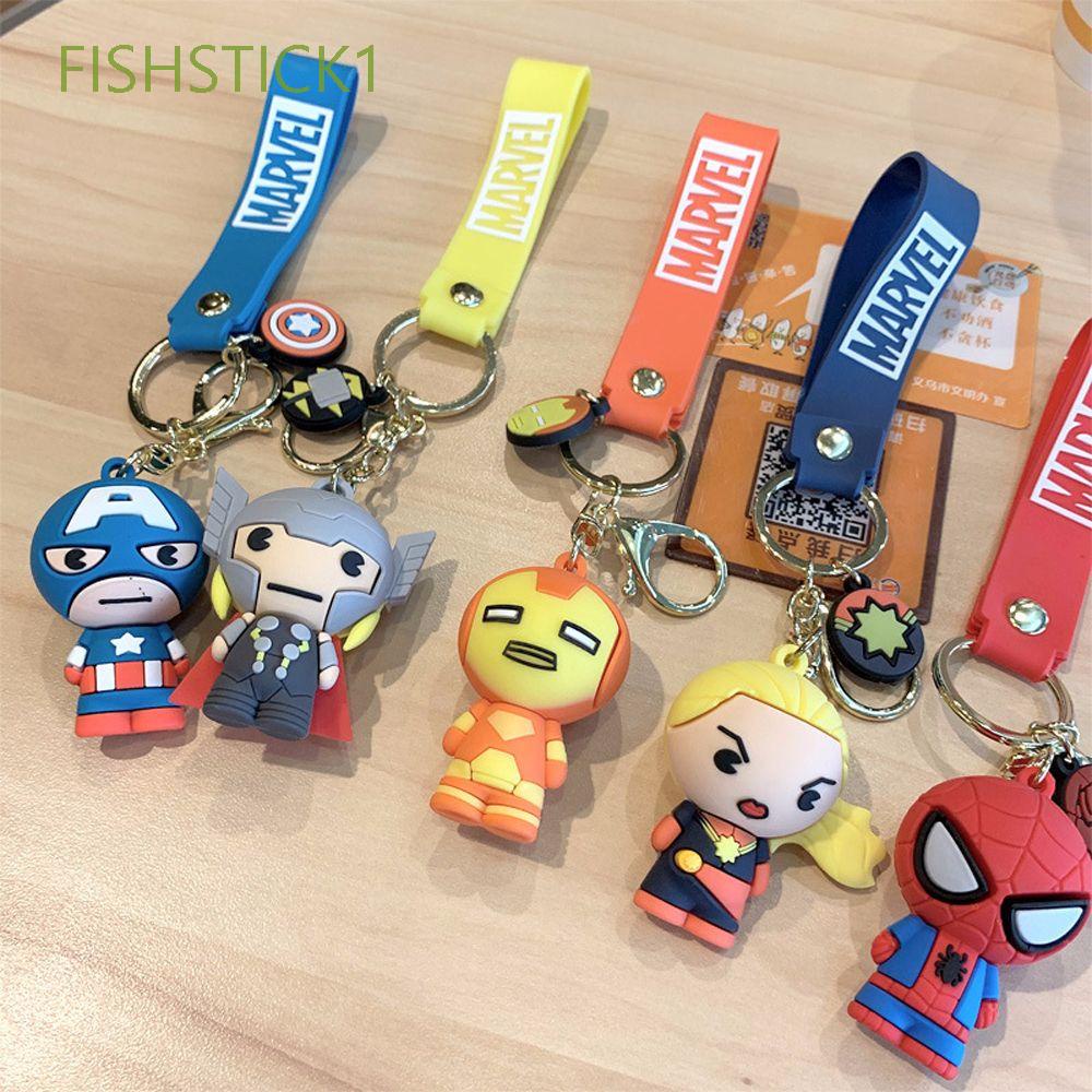 Móc Khóa Mini Hình Siêu Anh Hùng Marvel Avengers Spider-Man Thor Iron Man