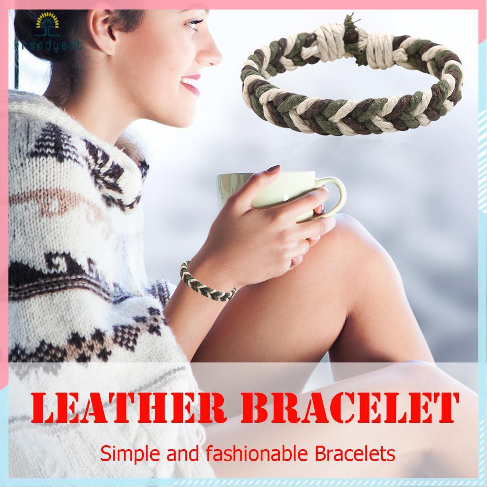 Vòng đeo tay bện dây thủ công nhiều màu sắc