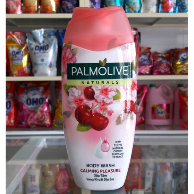 [ Hsd 4/2022] Sữa Tắm Palmolive Naturals Hoa Anh Đào Sảng Khoái Dịu Êm 200g