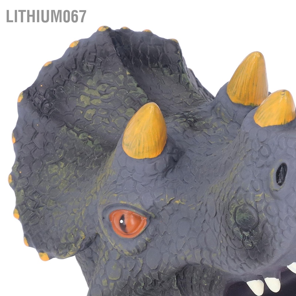 Bộ con rối tay thiết kế kiểu khủng long vinyl mềm mại đáng yêu sống động hỗ trợ học tập vui chơi dành cho trẻ em