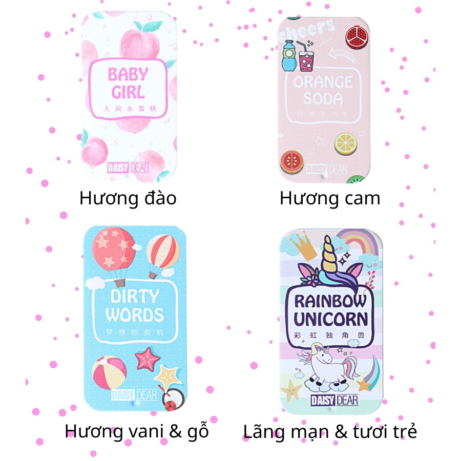 Nước Hoa Sáp ShiMang Và Daisy Nước Hoa Khô Mini Bỏ Túi Tiện Lợi - Mùi Tự Nhiên Dịu Nhẹ Tươi Mát - Lala Mart