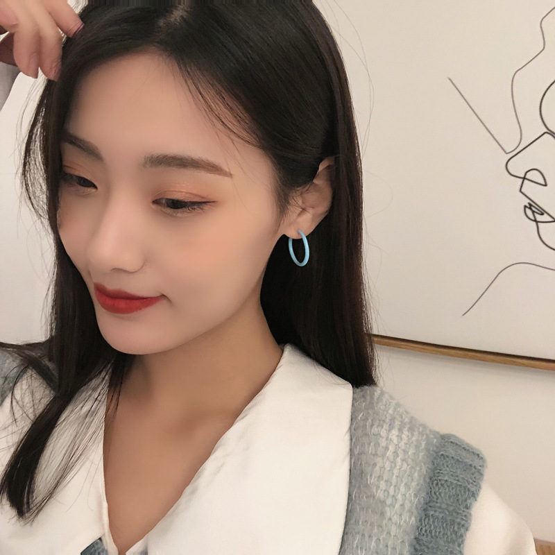 Đôi Bông Tai Mạ Bạc 925 Đính Ngọc Trai Nhân Tạo Phong Cách Hàn Quốc