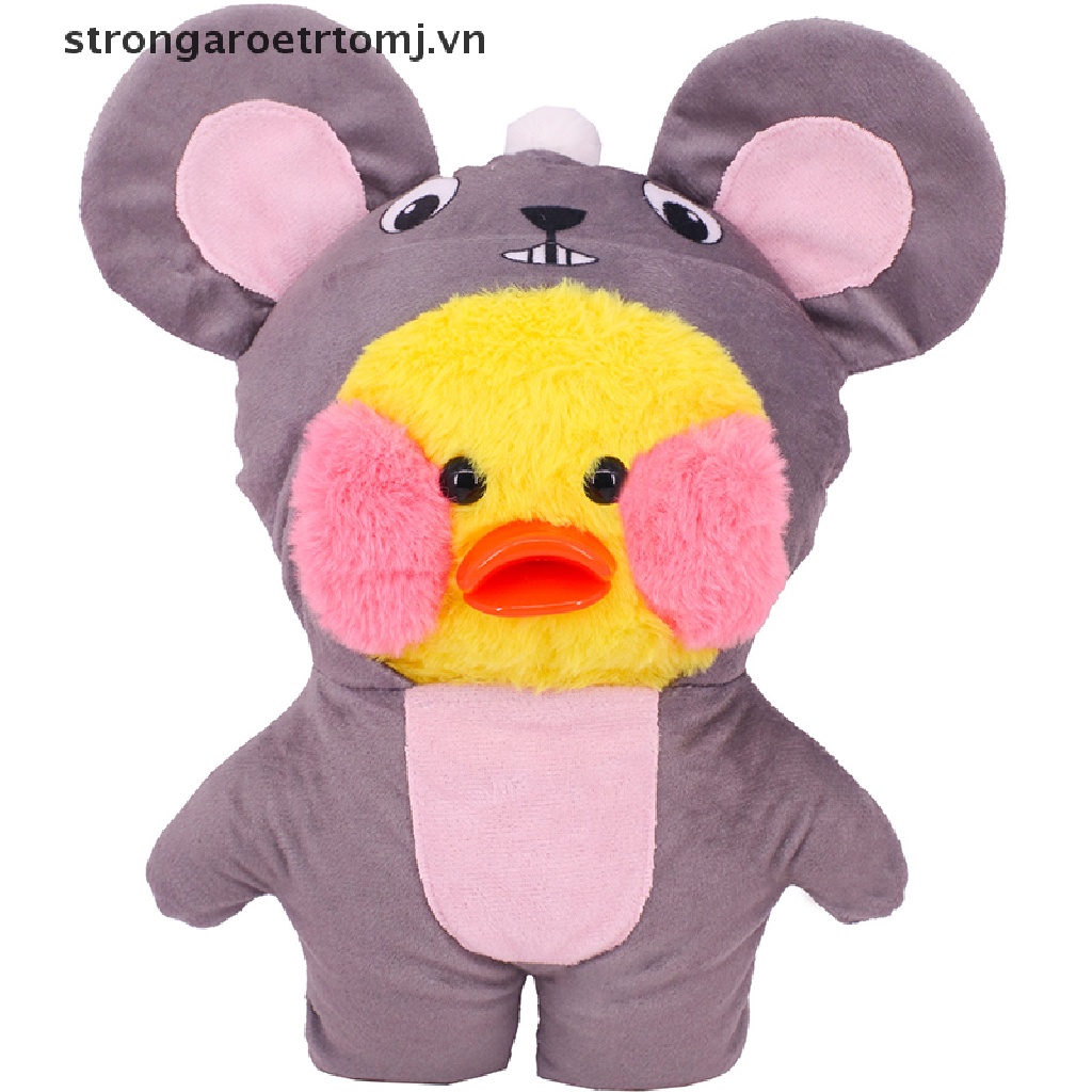 Trang phục có mũ trùm đầu dễ thương cho chú vịt nhồi bông 30cm