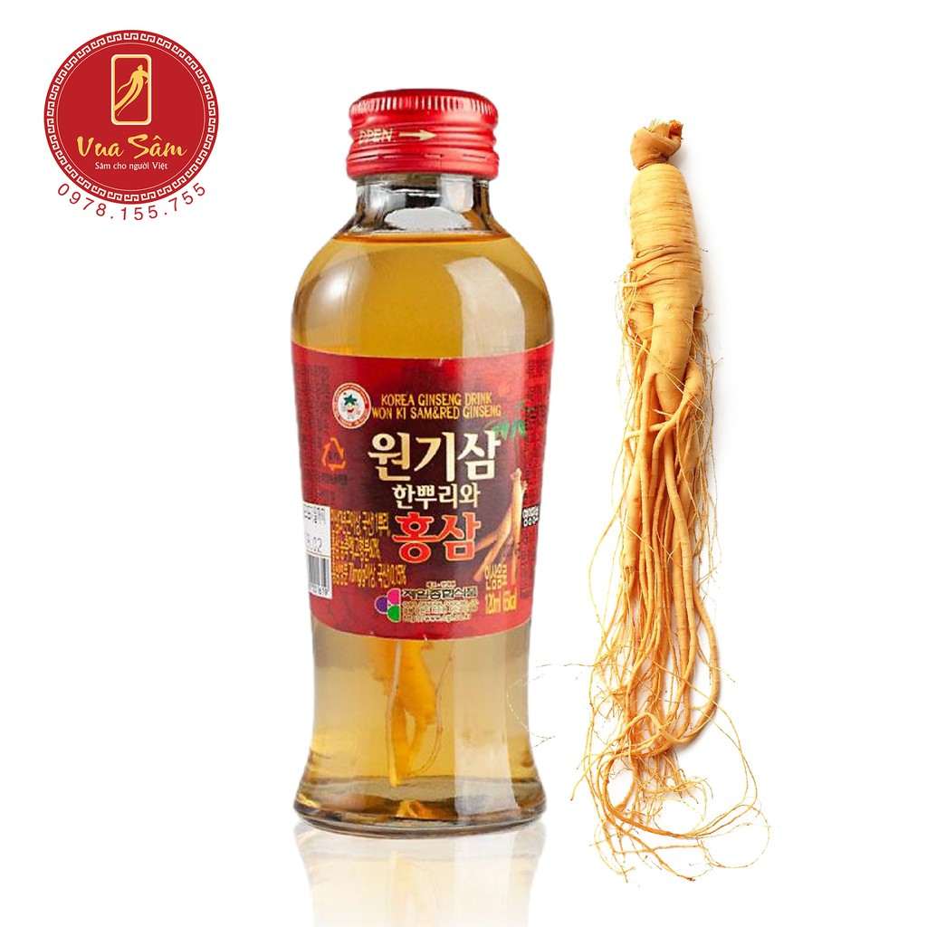 Nước Sâm Có Củ KGS 120ml x 10 chai