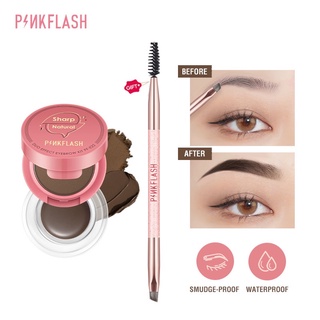 Image of PINKFLASH 2-in-1 eyebrow cream & powder gel pomade Eyeliner Waterproof smudge-proof high pigment lasting Multi-uses