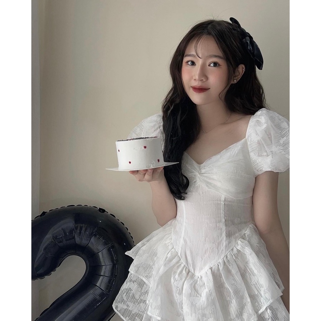 Váy Đầm Voan Hai Tầng Tiểu Thư