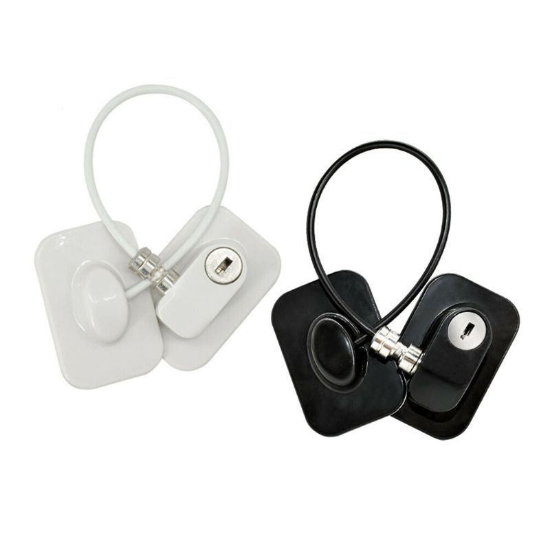 Khóa Cửa Tủ Lạnh Tự Dính Không Cần Khoan Bảo Vệ An Toàn Cho Bé