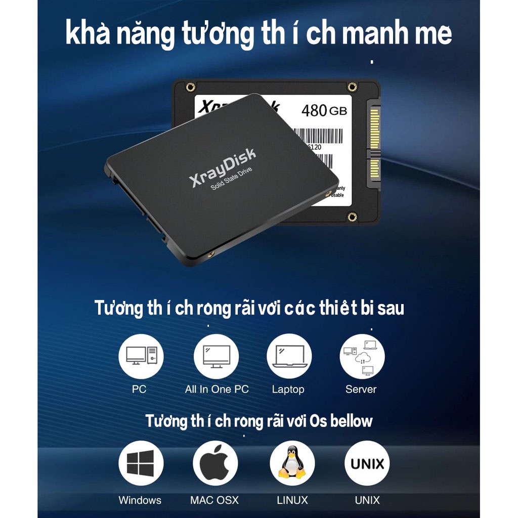 Ổ Cứng Di Động Sata3 Ssd 60GB 128GB 240GB 120GB 480GB 1TB Hdd 2.5 &quot;
