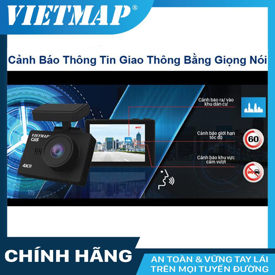 Camera hành trình VIETMAP C65 cho xe ô tô + thẻ nhớ 32/64GB Class 10