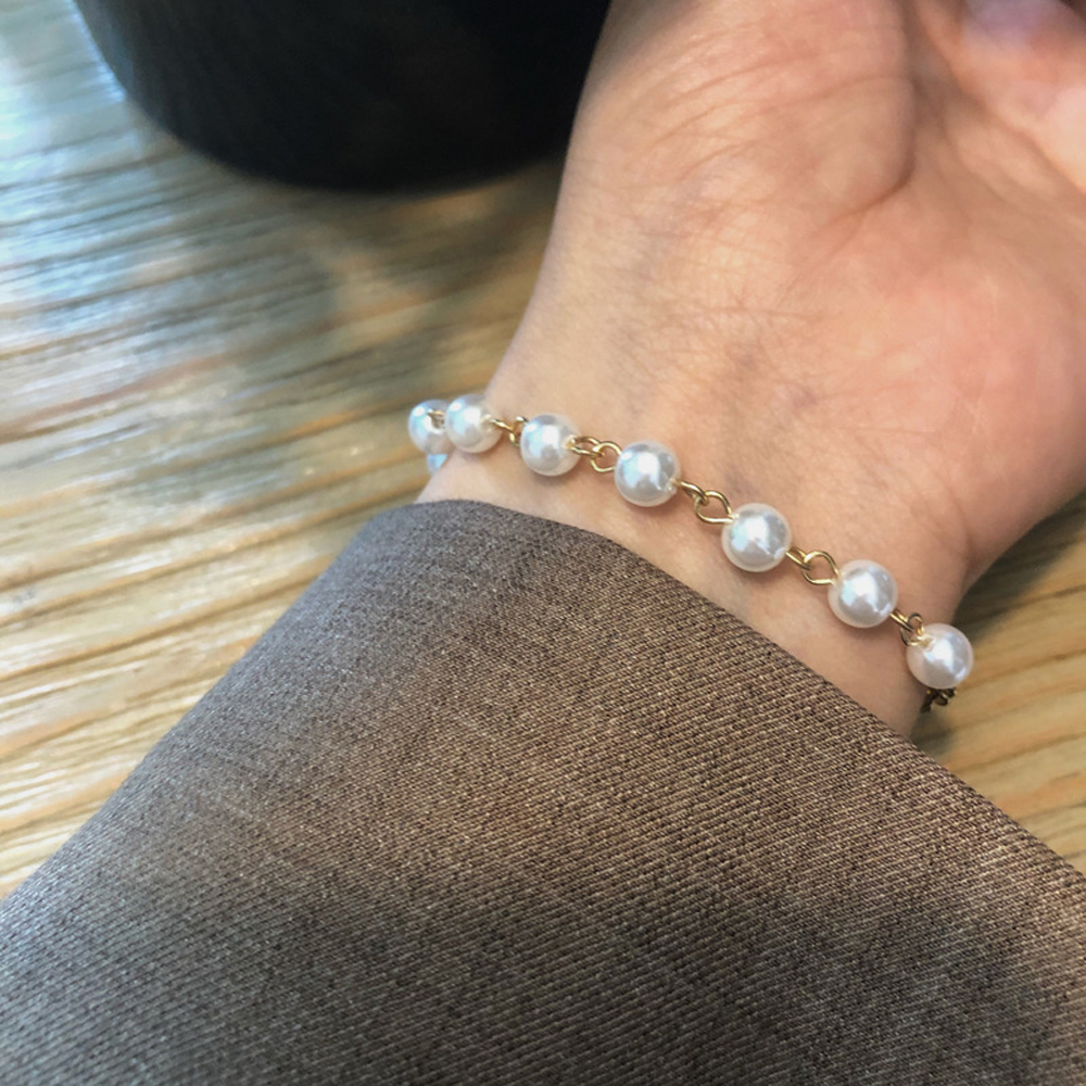 Vòng Tay Đính Ngọc Trai Thời Trang Dành Cho Nữ