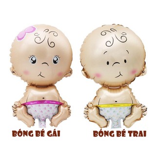 Bóng em bé trai em bé gái trang trí thôi nôi sinh nhật