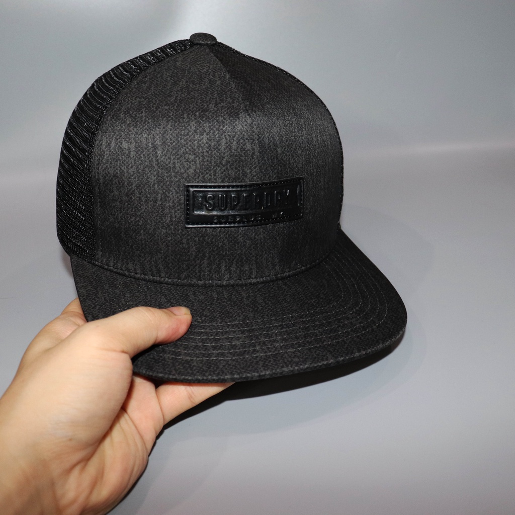 Nón NHS Snapback Superwear xám lưới Super004.