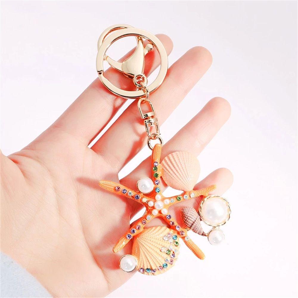 Móc Khóa Hình Vỏ Sò / Sao Biển Đơn Giản Trang Trí Nội Thất|Sò Điệp. Móc Chìa Khóa Thiết Kế Đơn Giản Tiện Dụng
