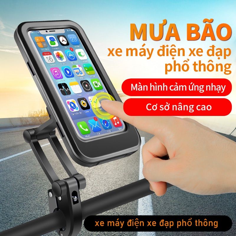 Giá Đỡ Điện Thoại Gắn Xe Đạp M3 chống nước  - Kẹp Điện Thoại Gắn Xe Đạp xoay