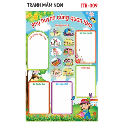 Decal mầm non-GÓC TUYÊN TRUYÊN - 2 khổ lớn 127x80