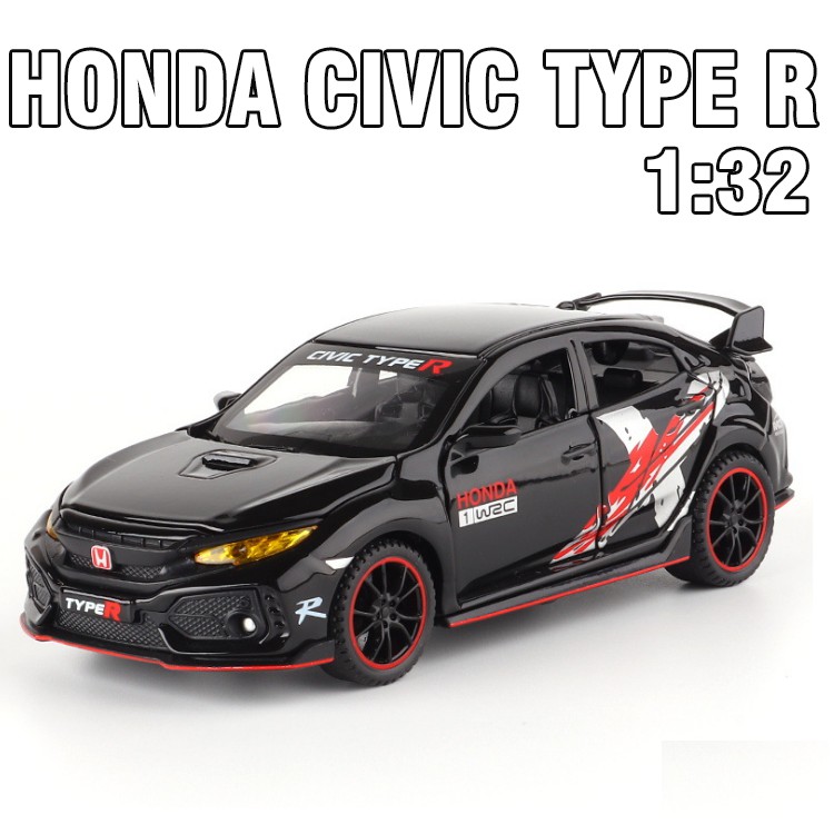 Xe mô hình ô tô civic Type R phiên bản limited Edition tỉ lệ 1:32 xe bằng kim loại xe ô tô đồ chơi trẻ em