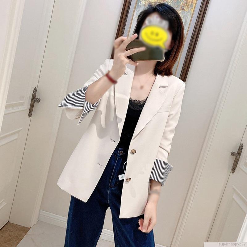 Áo khoác Blazer tay dài phong cách Hàn Quốc cho phái nữ