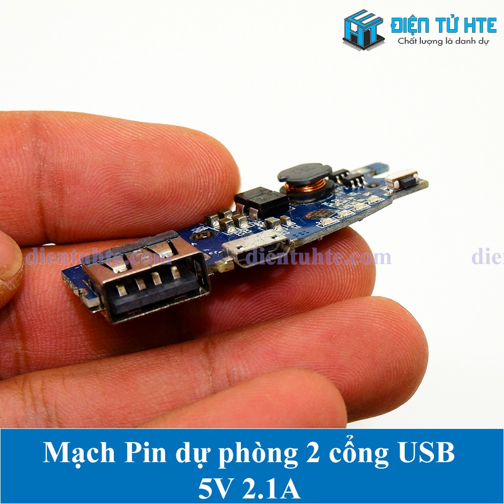 Mạch Pin dự phòng 1 cổng USB 5V 2.1A