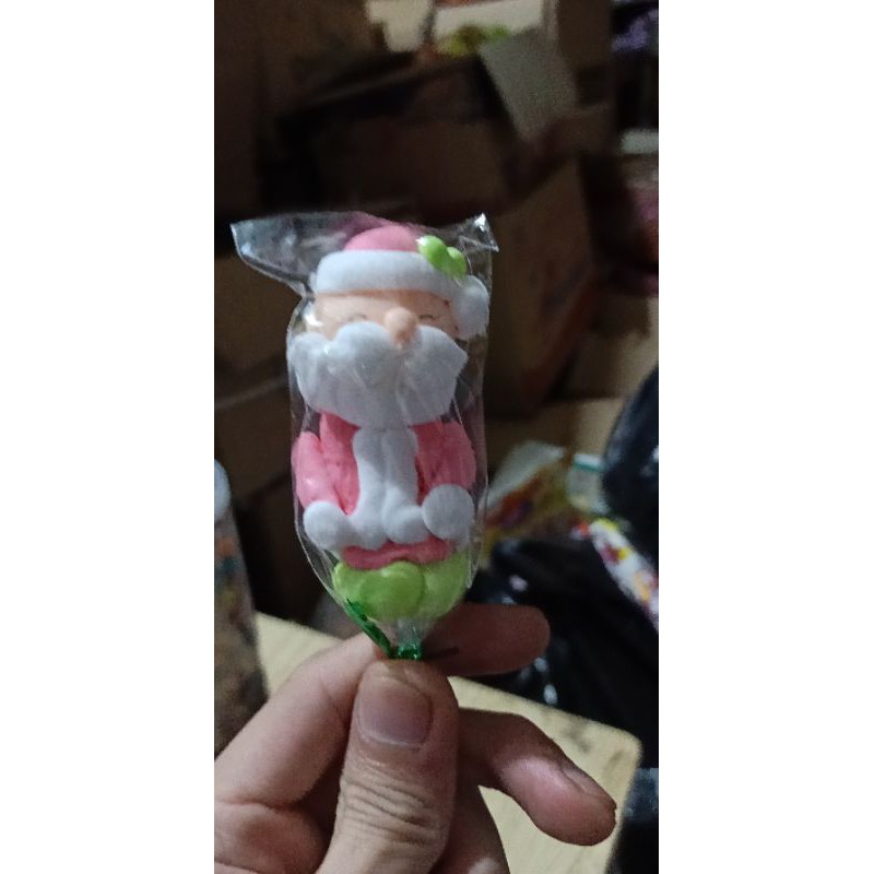 Kẹo bông đường pichio hình ông già noel 25 que 1 hũ