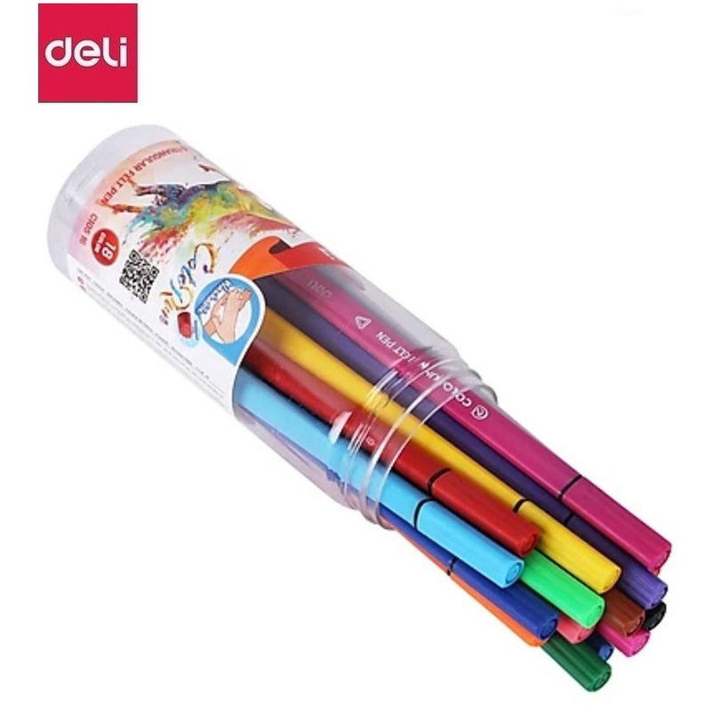 Bút dạ màu nước Deli EC10506 / EC10516 / EC10526