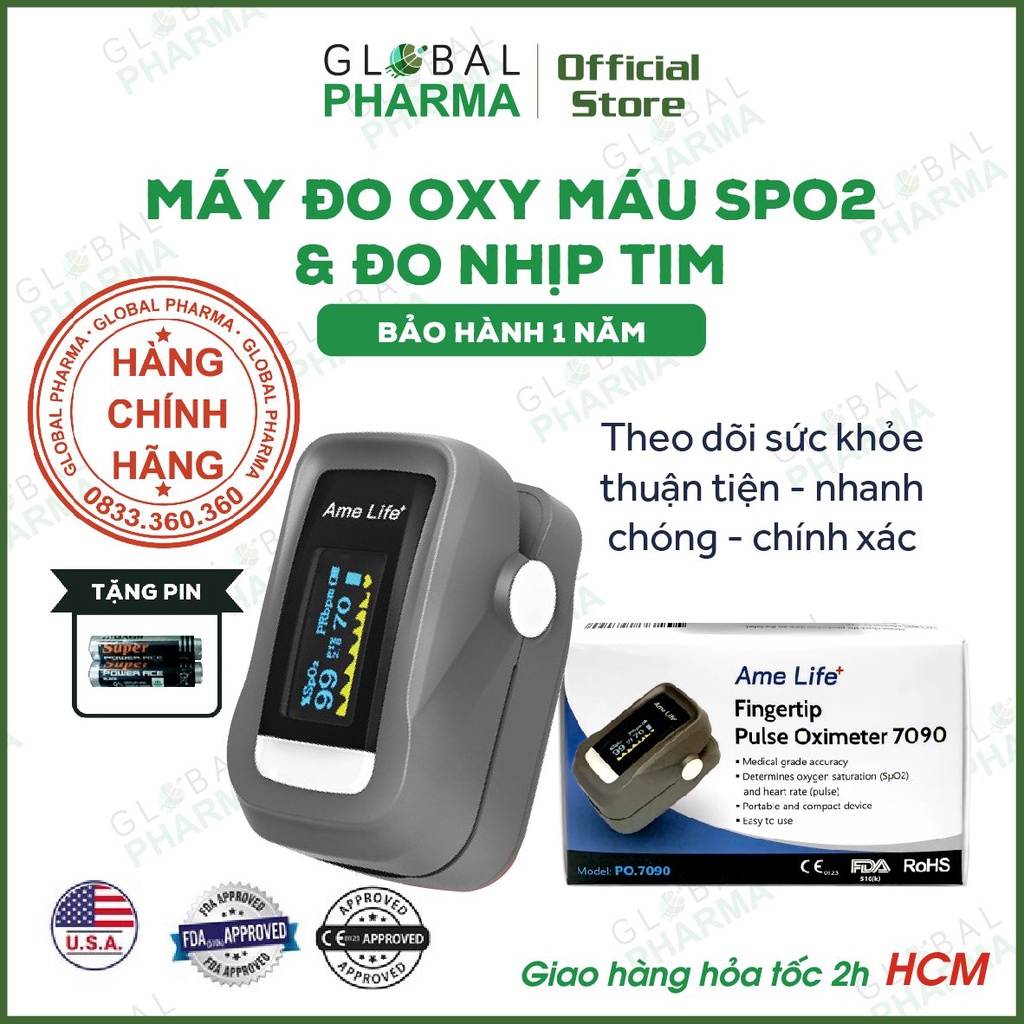 [BẢO HÀNH 1 NĂM] - Máy đo nồng độ oxy trong máu (SPO2), đo nhịp tim Tanaka/X1805/Jumper 500E - Chính xác, dễ sử dụng