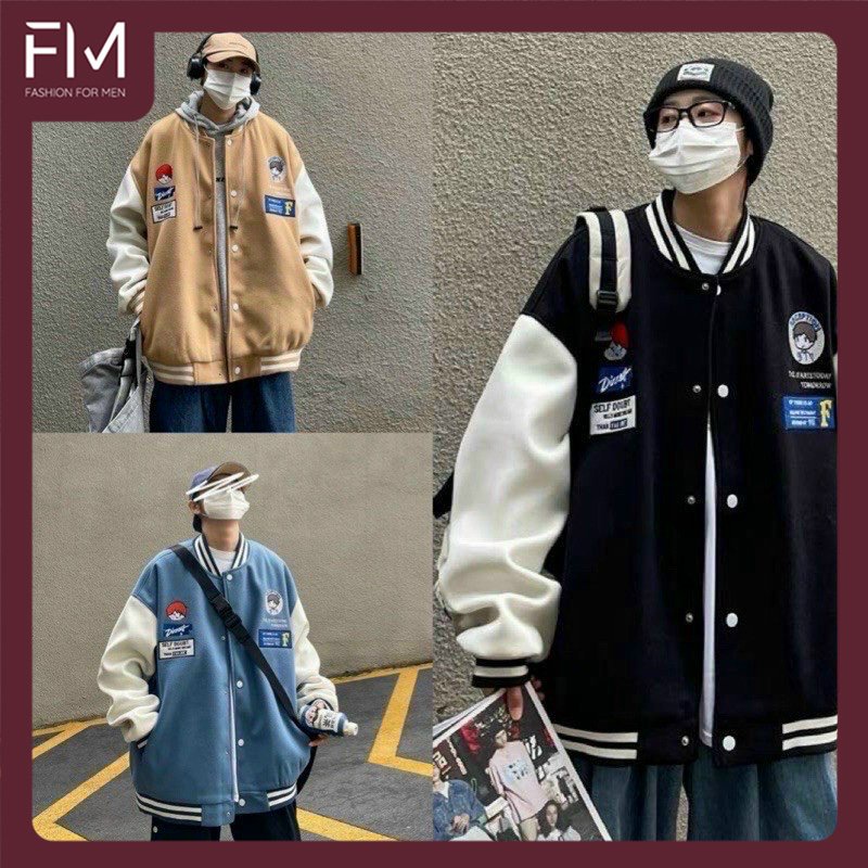 Áo bomber nam nữ chất nỉ bông dày dặn, hình in trẻ trung - FORMEN SHOP - FMTP004