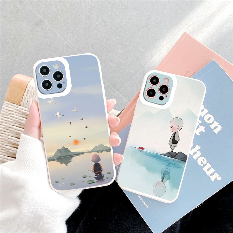 Ốp điện thoại iphone chú tiểu đáng yêu bảo vệ camera ốp iphone chống sốc 13pro/13promax/x/xr/xsmax/6/7/8/plus/se2020