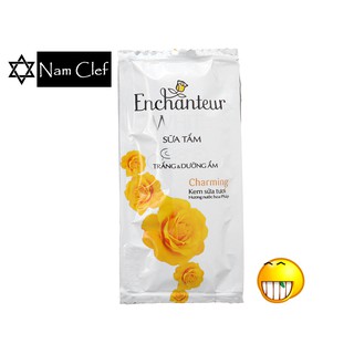 Sữa tắm trắng và dưỡng ẩm có hạt Enchanteur Deluxe Charming 6g x 10 gói