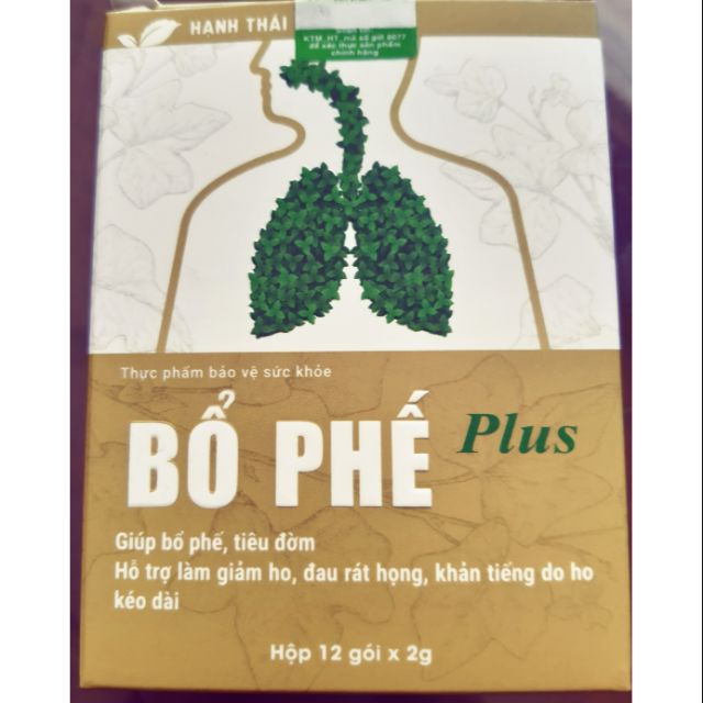Bột Bổ Phế Plus hộp 12 gói