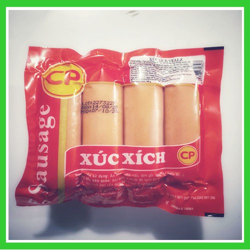 Xúc xích CP 500gr( vealz 500gr 8 cây/gói) nhận đơn qua nowship và grab | BigBuy360 - bigbuy360.vn